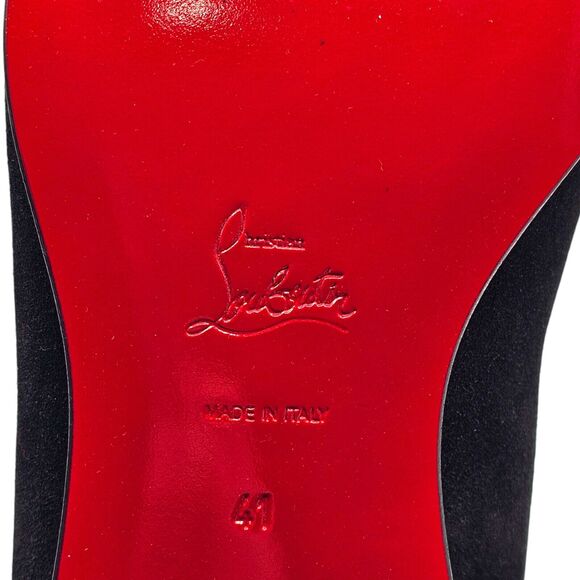 Christian Louboutin So Roadie Flat Suede Boots – Black – EU 41 / US 8 $1195 - Picture 7 of 7